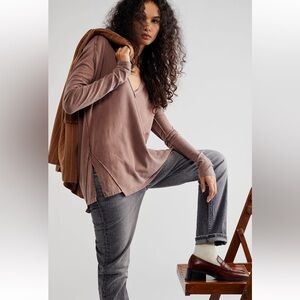 Free People Jaycee V-Neck Top